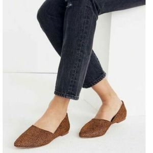 Madewell flats in spotted calf hair